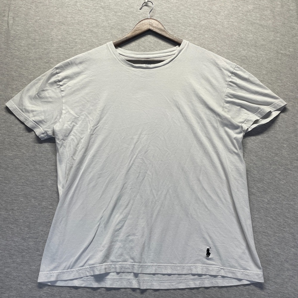 Polo Ralph Lauren T-Shirt Mens XL Light Gray Classic Fit Pony Logo Everyday Wear